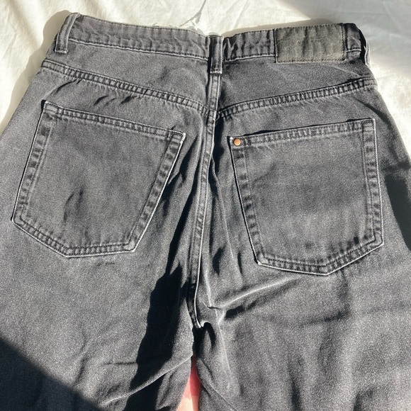 H&M Black Straight Jeans With Slit - Picture 9 of 13